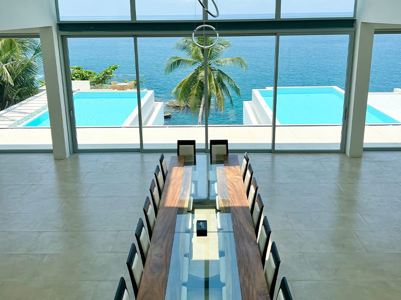 Awe Inspiring Dining Area With 8 Meter Ceilings